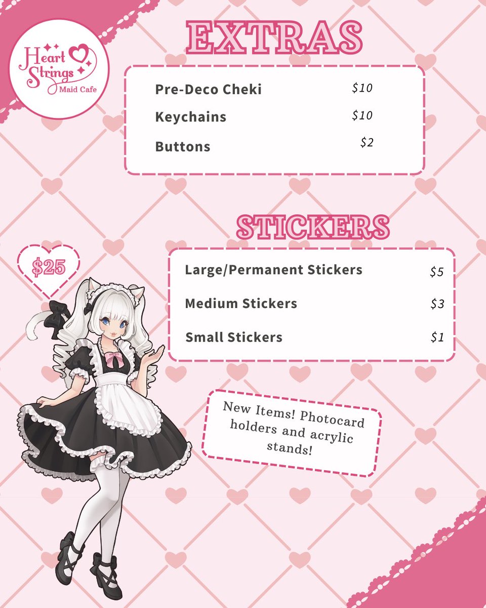 HeartstringsMC's tweet photo. Check out what we’re offering for you @InfinityConFL Gainesville Goshujinsama! 🍮✨

We’re even going to have a super special new item, but it’s super rare and in limited qualities. Make sure you come see us early for a chance to try it out! 🌼✨🫧 https://t.co/M8MwlLqyZI