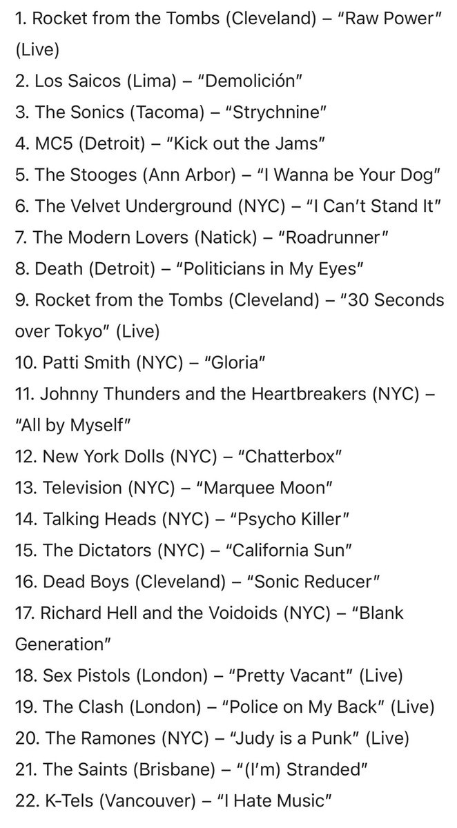 Rylan Kafara (@rylankafara) on Twitter photo 10 years ago today, <a href="/thehistoryapunk/">The History of Punk</a> debuted on <a href="/CJSR/">CJSR 88.5 FM</a>! This was the playlist: 10 years ago today, <a href="/thehistoryapunk/">The History of Punk</a> debuted on <a href="/CJSR/">CJSR 88.5 FM</a>! This was the playlist: