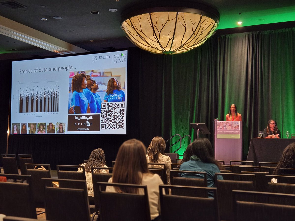 Melissa B Davis, PhD (@melid32) on Twitter photo On the stage now at ##AACRDISP24, our #SAMBAI <a href="/CancerGrand/">Cancer Grand Challenges</a> co-lead for Societal and Social Determinants, <a href="/Dr_LEMcCullough/">Lauren E. McCullough</a> presenting on experiences of "the people" of equity research. On the stage now at ##AACRDISP24, our #SAMBAI <a href="/CancerGrand/">Cancer Grand Challenges</a> co-lead for Societal and Social Determinants, <a href="/Dr_LEMcCullough/">Lauren E. McCullough</a> presenting on experiences of "the people" of equity research.