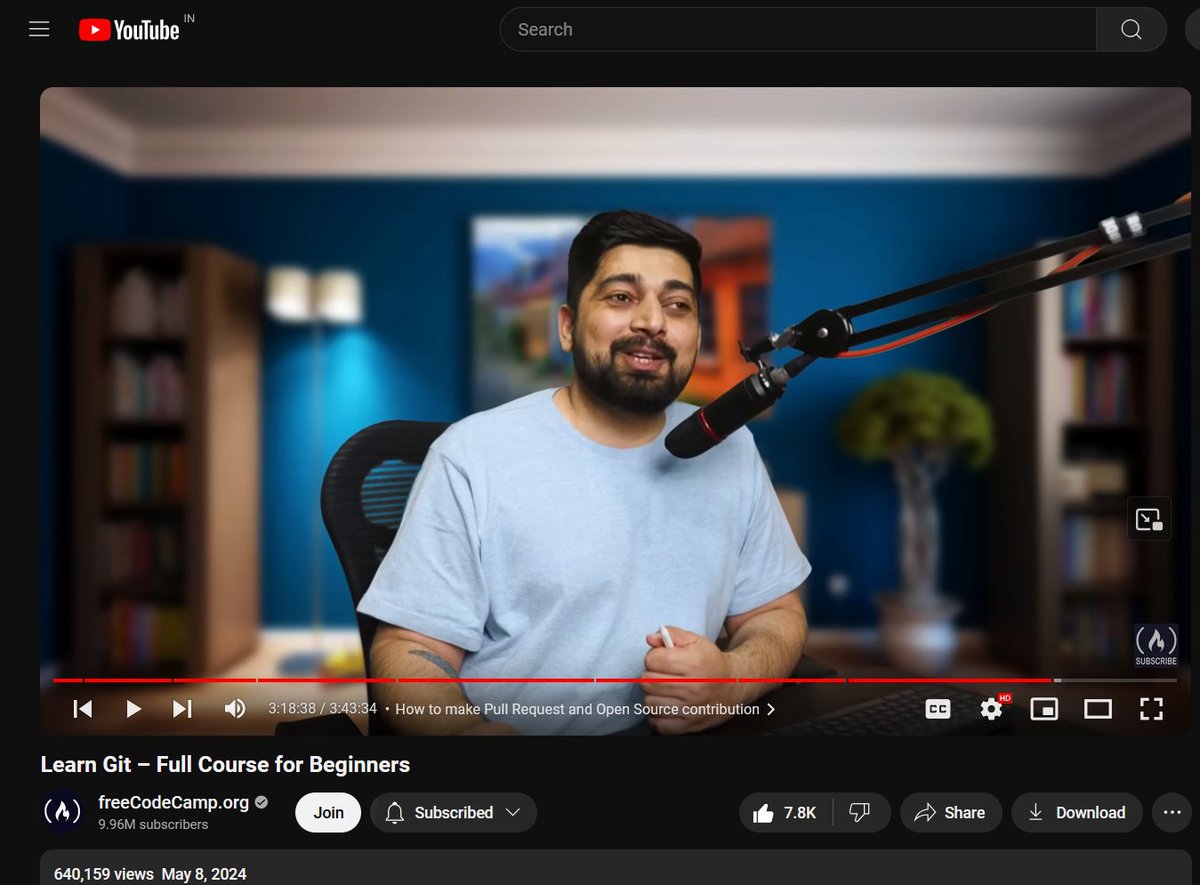 deep_thakur8o's tweet image. Started watching @Hiteshdotcom's Git tutorial recently and it's a total game-changer!🌟 Previous tutorials left me puzzled with the commands, but his deep dives into the details make everything crystal clear. #LearningGit