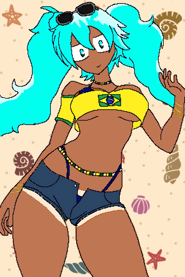 AkashiXion's tweet photo. Brazilian miku~ 

#fanart #HatsuneMikuArt #HatsuneMiku #brazilianmiku #Brazil https://t.co/SV9i1WYpYp