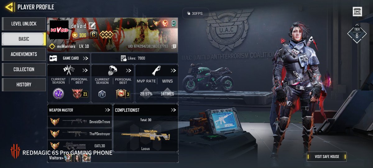 I'm running the RedMagic 6s Pro and I'm ranked at Master 5, only level 306 but down for the challenge. 

<a href="/redmagicgaming/">REDMAGIC</a>
#BeatTheREDMAGICAdmin