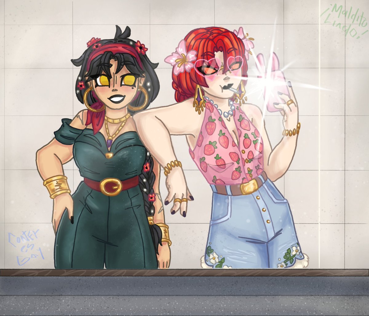 d5_5j's tweet photo. ✨Girls Night✨

🌻#CubiArt #CubiArtLili #CubiArtCeci #RetoElitecraft2🌺 https://t.co/ats7Y2Dr0c