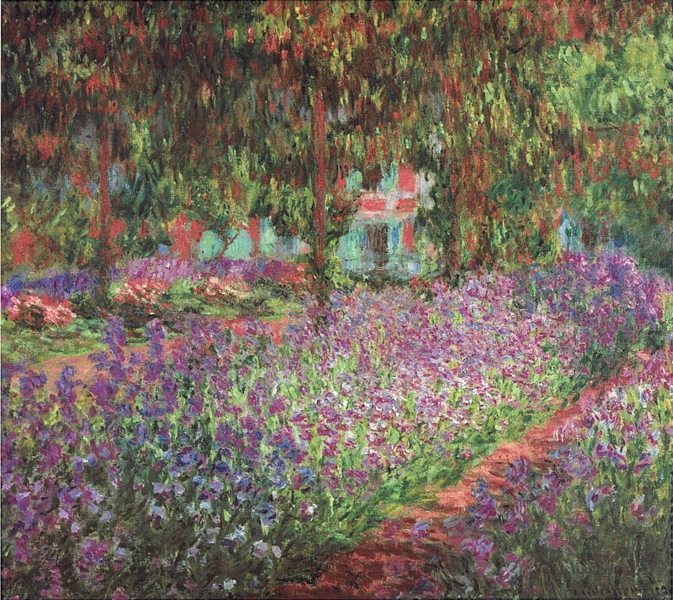 Claude Monet paintings of his own garden