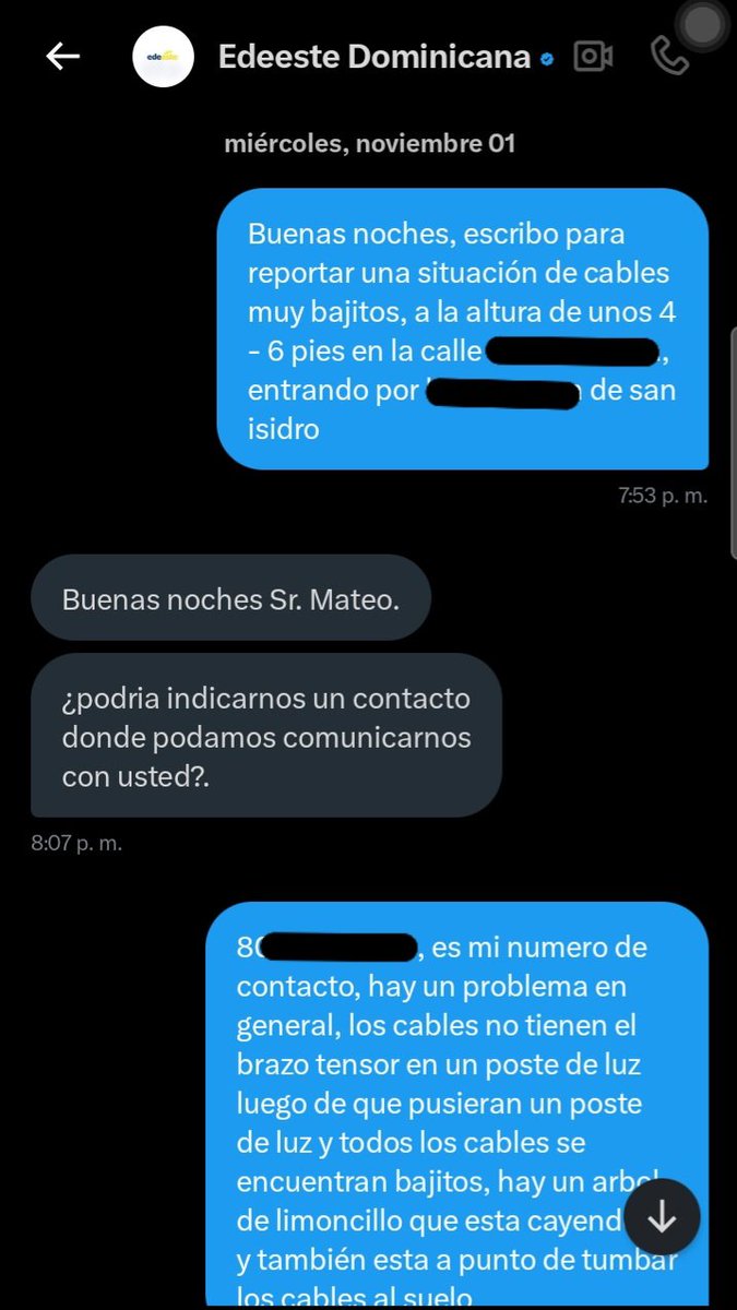 Alexmateo0318's tweet photo. @EdeesteRD @duvergedaniel Aquí una brisa causa averías de 8-10 horas, cables de alta tension al suelo y usualmente una de las líneas sea 110v o 220v se sale de servicio (aterrizada), gracias al deterioro de los cables, pero como ustedes solo saben cobrar el servicio pesimo que dan ya nada sorprende https://t.co/ND1njnYWBN