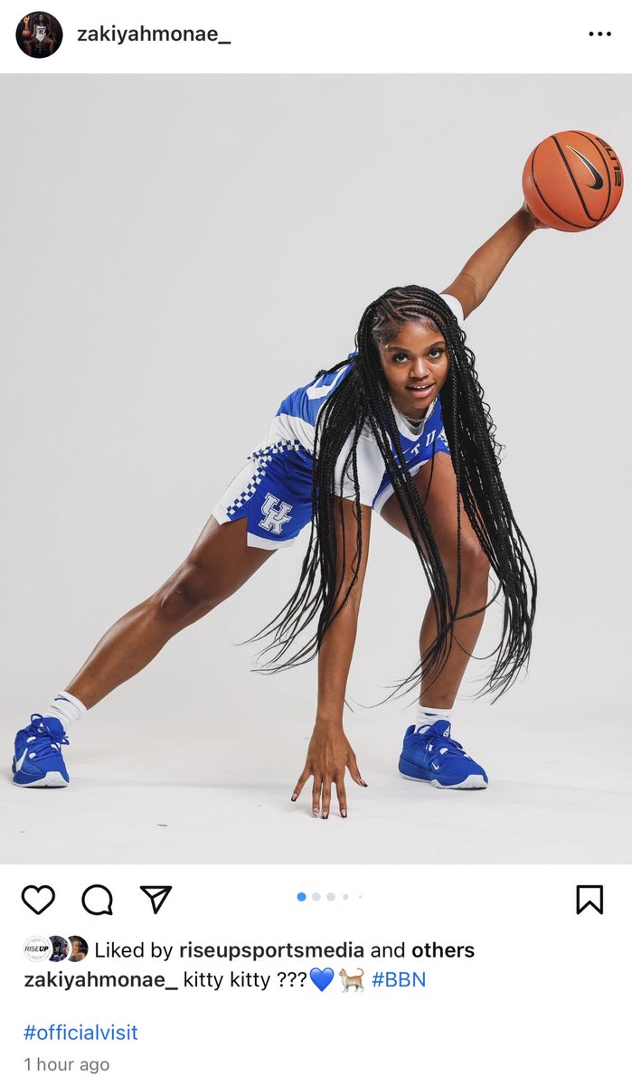 riseupsports1's tweet photo. Sacred Heart’s ZaKiyah Johnson took her official visit to @KentuckyWBB this weekend👀🏀

Who wants to see her stay home and rock that blue and white next year?!💙🤍

@ZJohnson_06 @ValkyriesBBall @WVThunderUAA https://t.co/VZ94ml1wd7