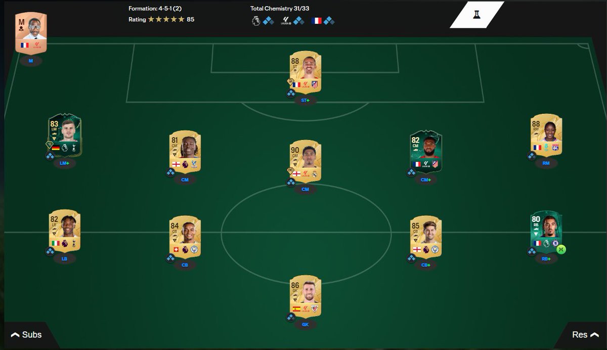 Wie sehen eure Teams aus?

Griezman für 70k gekauft, Diani für 50k gekauft, Bellingham trade gezogen. Rest untrade😍