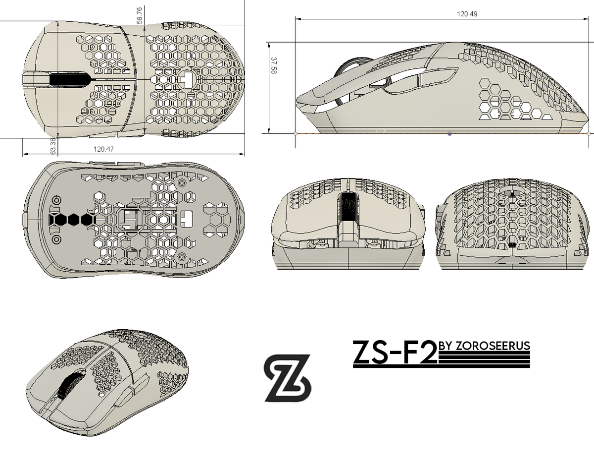 ZoroSeerus's tweet photo. Medium Size 3D Printable Finalmouse Files Free Now https://t.co/VM1jYiZvZk