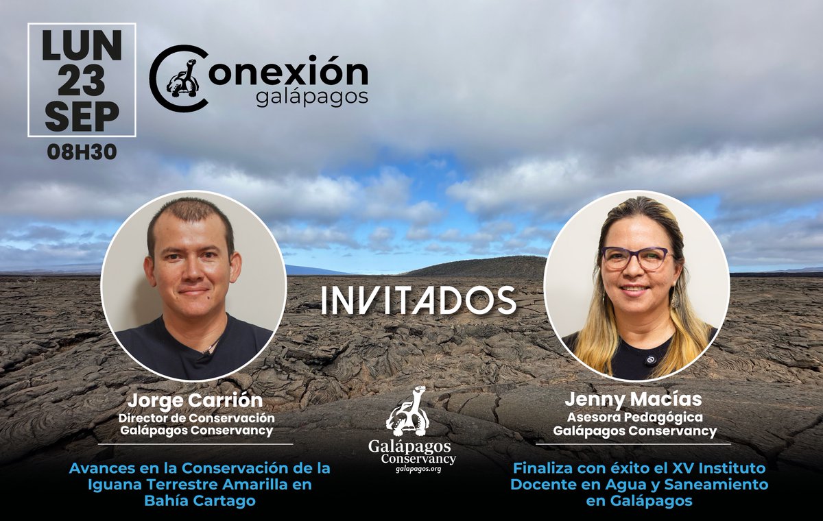 No te pierdas este lunes un nuevo episodio de #ConexiónGalápagos, la revista informativa de Galápagos Conservancy. Te esperamos!