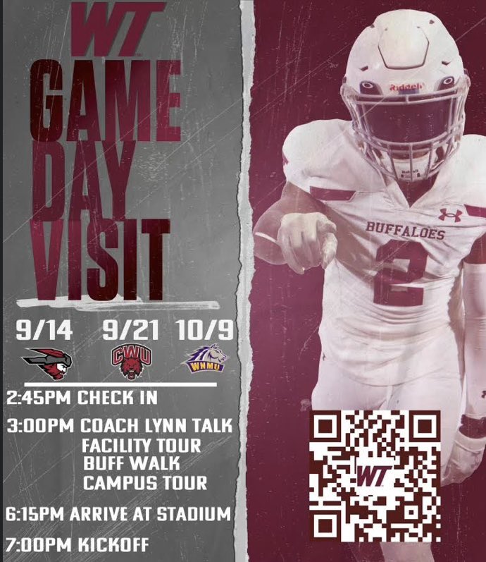 luke_matherly's tweet image. Thank you @CoachJoshLynn, @CoachGallasWT, and @Coach_Shade for the game day visit! I appreciate you taking time to meet with me. Beautiful campus and facilities!
@WTAMUFootball @Angrybirdfb