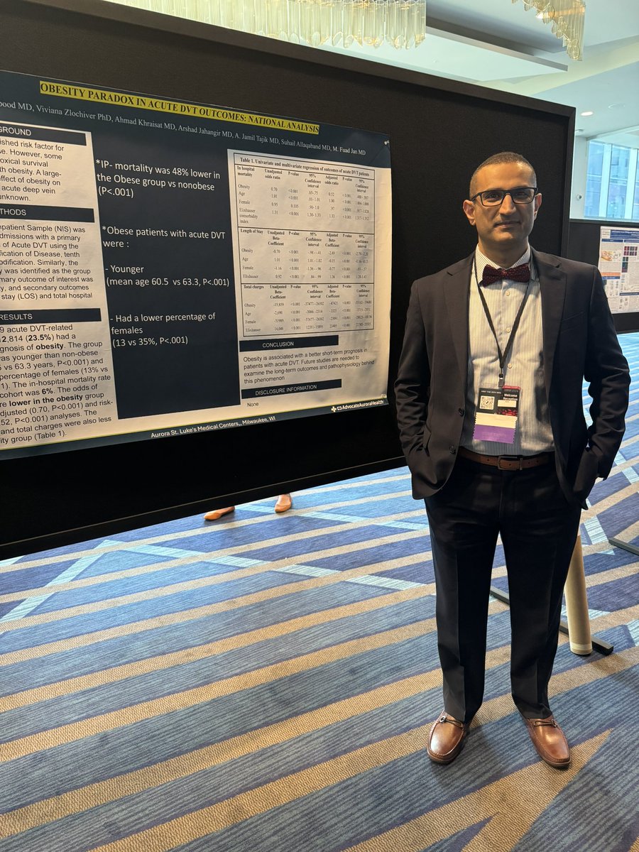 ZAALTai's tweet image. Great experience at #VSS2024! Proud to represent SLMC Cardio & present our work,while connecting with amazing colleagues,and staying updated on the latest advancements in vascular medicine. @SVM_tweets