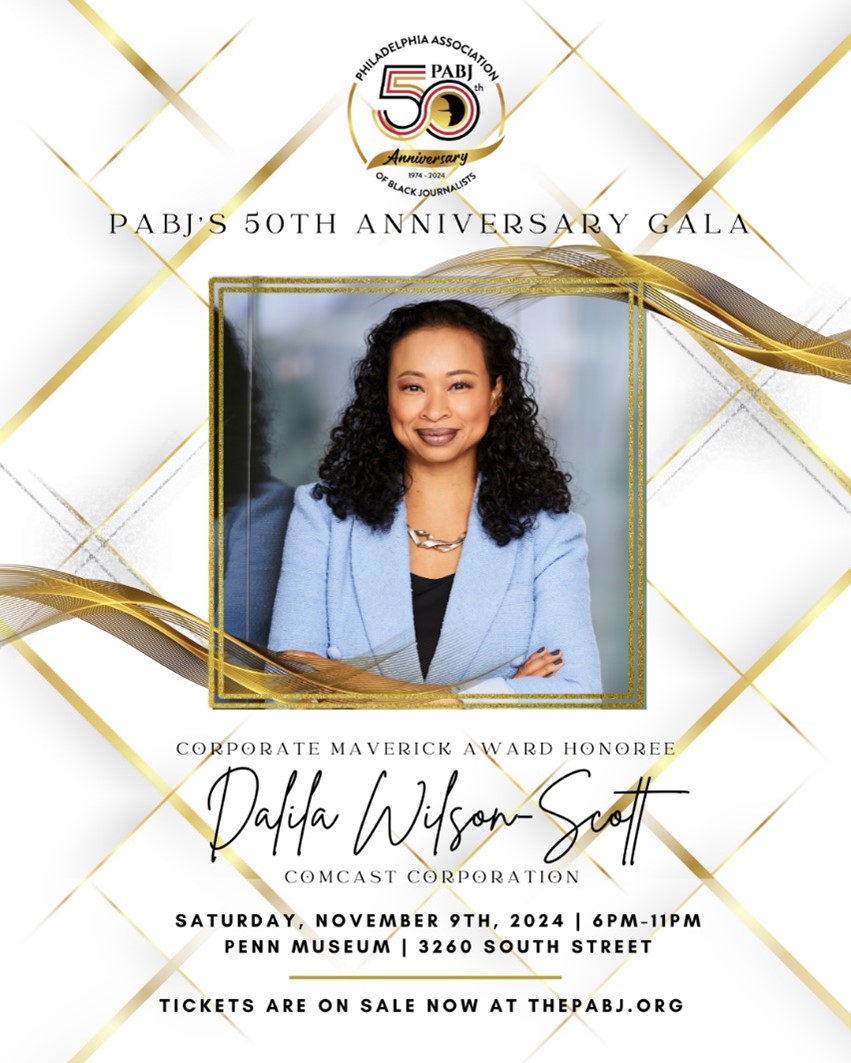Thank you to the <a href="/pabj/">Philadelphia Association of Black Journalists ✊🏾</a> for naming me as the 2024 Corporate Maverick Award honoree. I am proud to be recognized for our efforts at <a href="/comcast/">Comcast</a> that are supporting a new diverse generation of community leaders, voices, and ideas. eventbrite.com/e/pabjs-50th-a… #Inclusion
