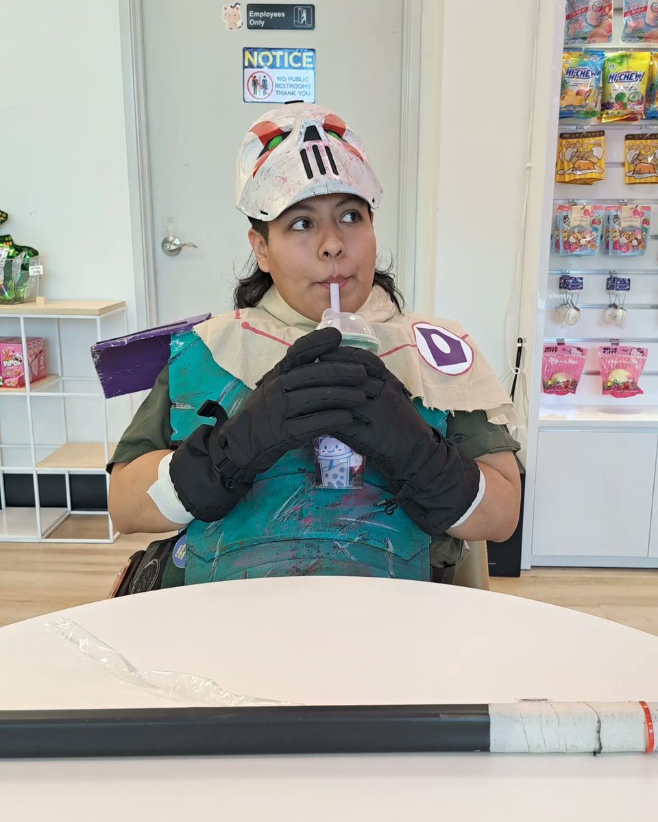 PyroSomniac's tweet photo. I still love these pics of my #caseyjones cosplay I did for #phoenixfanfusion 😭
Just a silly guy trying Boba for the first time
#tmnt #rottmnt https://t.co/vlYCz7Nhlz