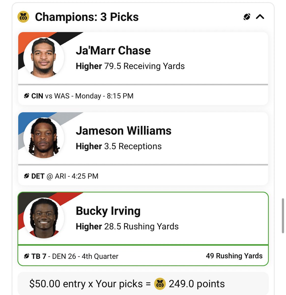 Zirksee's tweet photo. 1pm was truly not the best for us but hopefully the rest of the day is. Got these moving forward but no 1pm W’s, Gibbs TD would be INSANELY massive for us come soon. https://t.co/oEwz1ezQJn