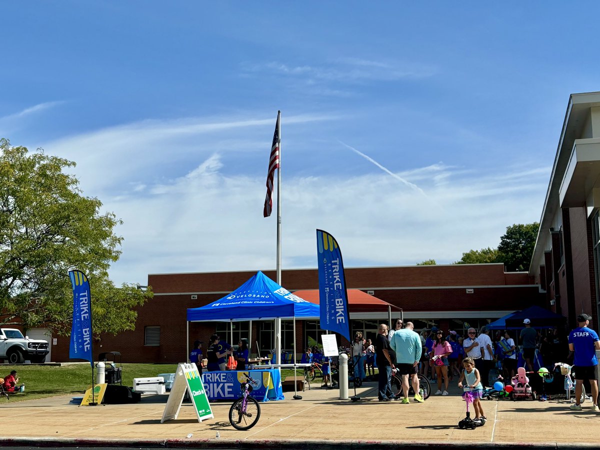 What an amazing <a href="/bikeVeloSano/">VeloSano</a> #TrikeandBike event on a beautiful day. So grateful to the riders and organizers <a href="/ChagrinFallsEA/">Chagrin Falls Education Association</a> Middle School for supporting #childhoodcancer research <a href="/CleClinic_PHO/">Pediatric Hematology/Oncology</a> <a href="/CleClinicKids/">Cleveland Clinic Children’s</a>! #biketocure