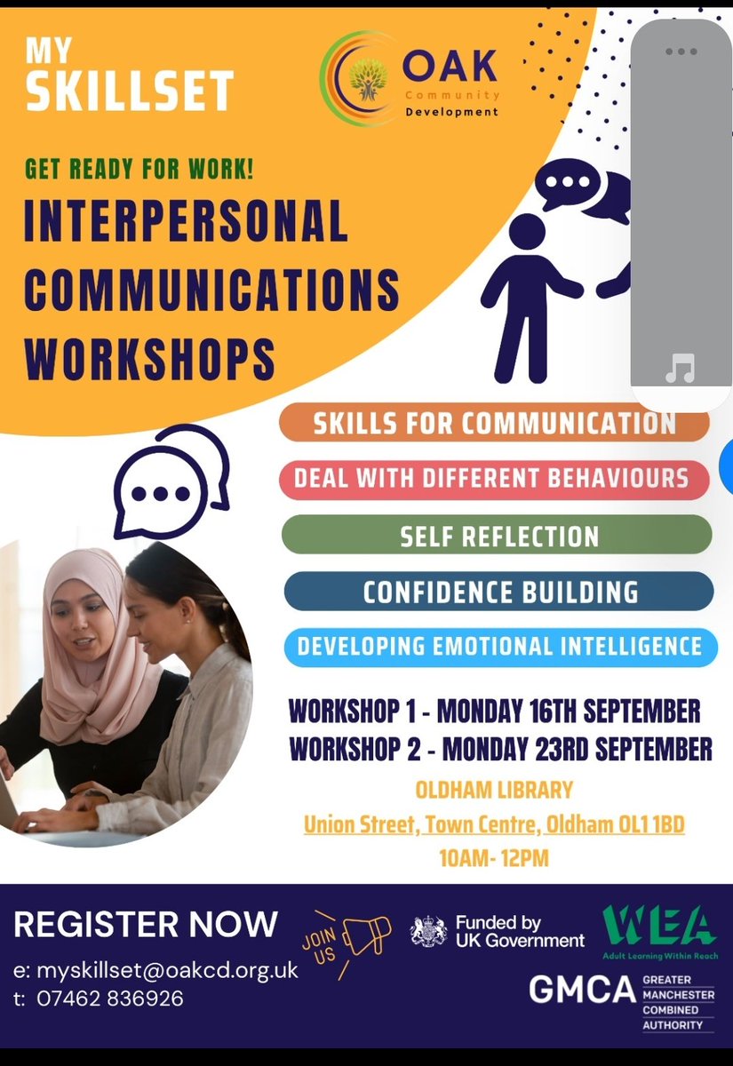 Second Interpersonal Communication Workshop @ Oldham Library 
#backtowork #confidencebuildimg
#EmotionalIntelligence