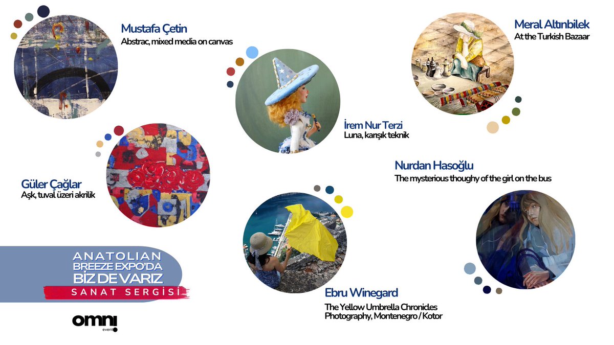 omnieventm's tweet photo. 📣Davetlisiniz: @AnatolianBreeze / Sanat Sergisi!

Türkiye'den ve Kanada'dan 14 sanatçının büyüleyici eserleri ile sanatın farklı dokularını keşfetmeye hazır olun! 🌟
📍Mississauga Convention Center
🗓️29 Eylül 2024 Pazar
⏰10.00 a.m-08.00 p.m
#anatolianbreezeexpo #canadaevents https://t.co/2J1I1dODz3