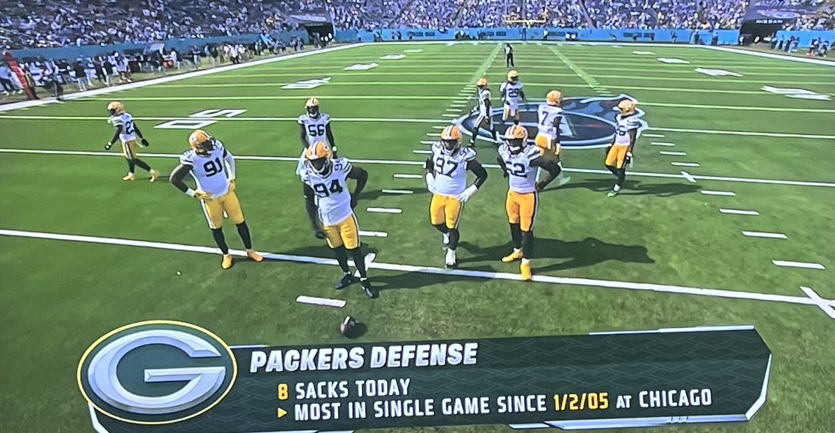 HoggNFL's tweet photo. 8 sacks today, most since 2005 🔥🔥 https://t.co/9RSQW0dmpe