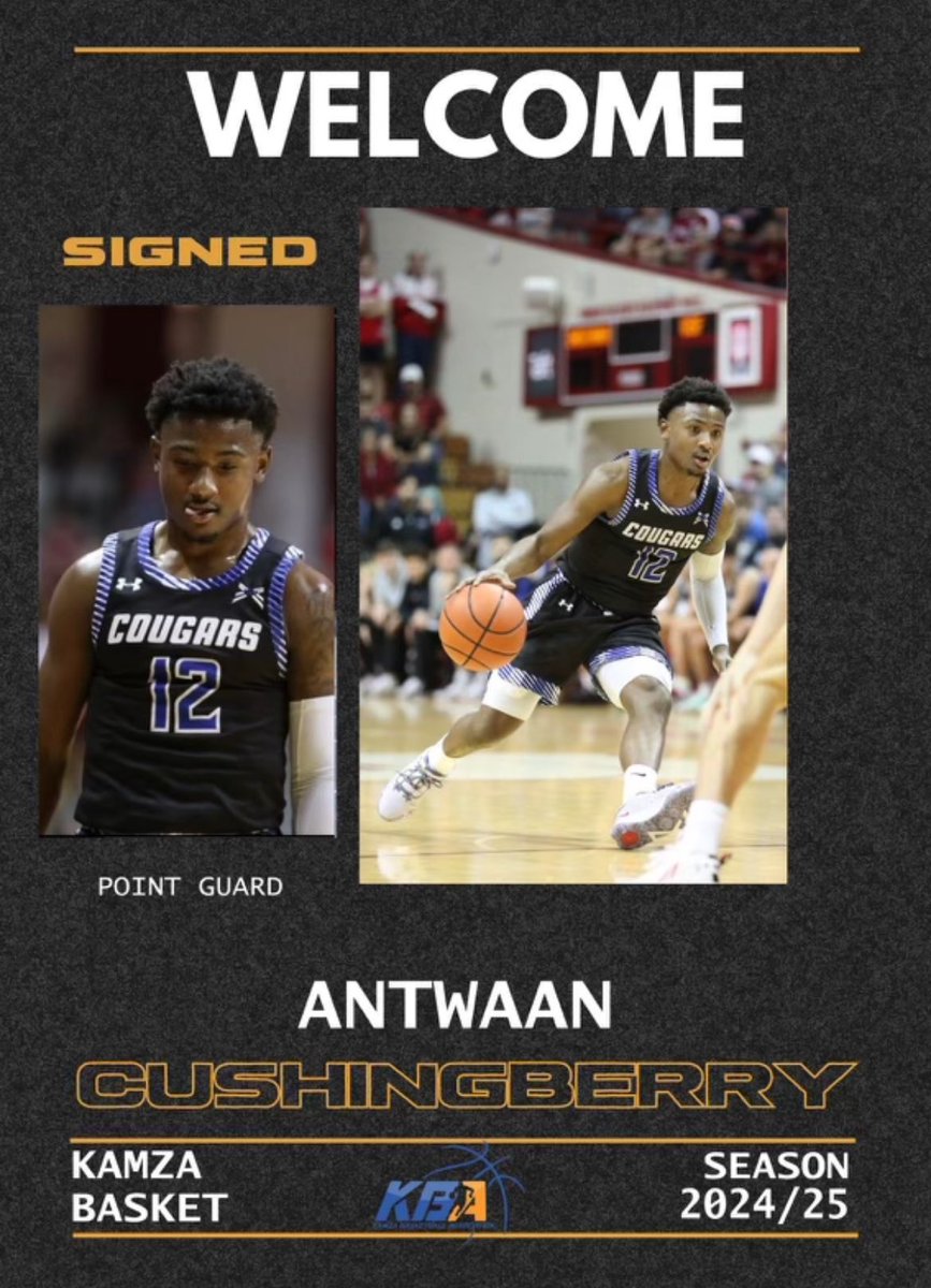 usf_mbkb's tweet photo. Congratulations to @a_cush02 on his recent signing with Kamza Basketball Club in the Albanian Basketball Superleague!  Cush is coming off an outstanding season in the TBL where he averaged 22.7 ppg, 7 apg, &amp; 5.5 rpg.  💪 https://t.co/g2O7BGqUPX