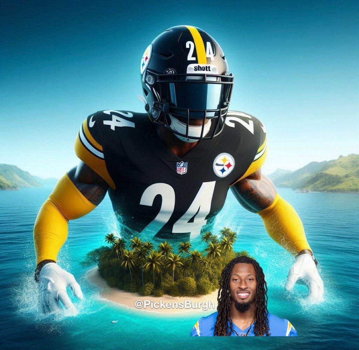 PickensBurgh's tweet photo. NEWEST MEMBER OF JPJ ISLAND! 🚨

Quentin Johnston! 

2 rec. 

44 yards. 

🔒🔒🔒 https://t.co/hxOlfWtqw0