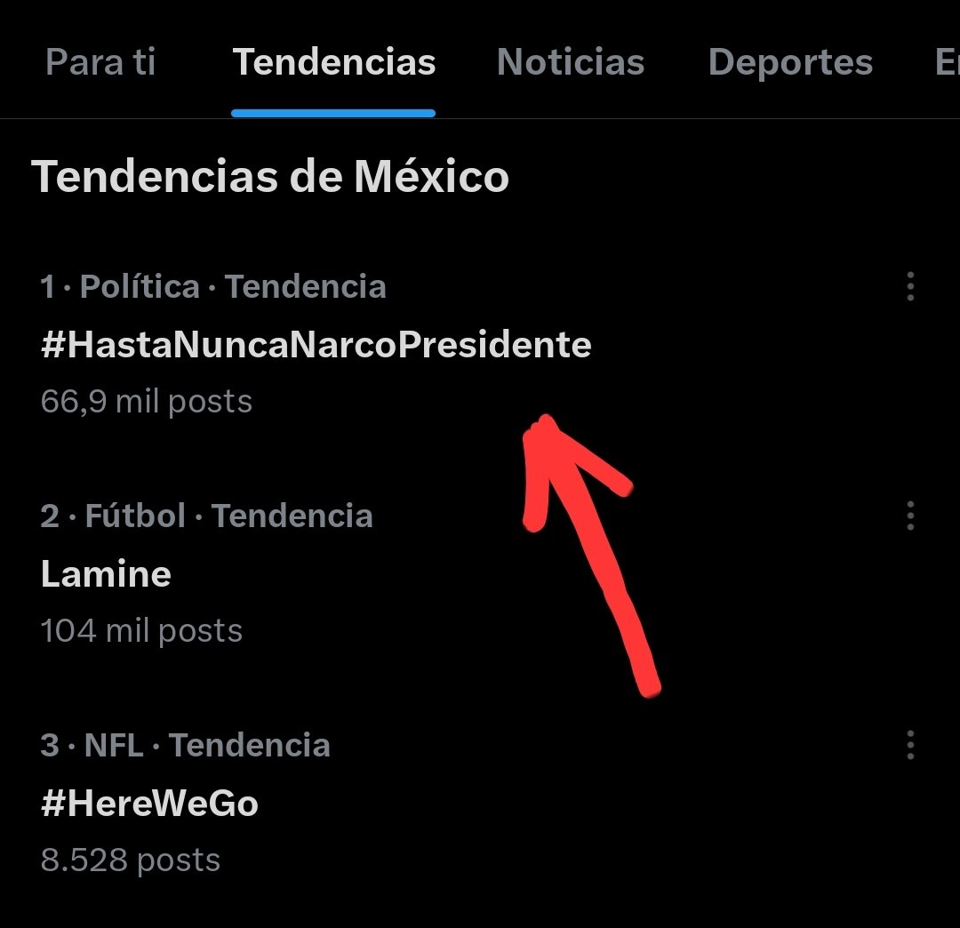 Melissa_Bely's tweet photo. ¿ Que creen ?

Tendencia número 1 en México..

La va a dar la CHIRIPIORCA al:

👉 N∆RC0 Presidente

Esta teniendo un final feliz, feliz, feliz...

Así que ya saben..

#HastaNuncaNarcoPresidente https://t.co/Z5CXvSBay4