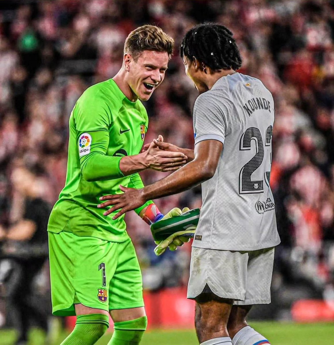 BarcaUniversal's tweet image. Kounde: "Much strength Marc, we're with you."