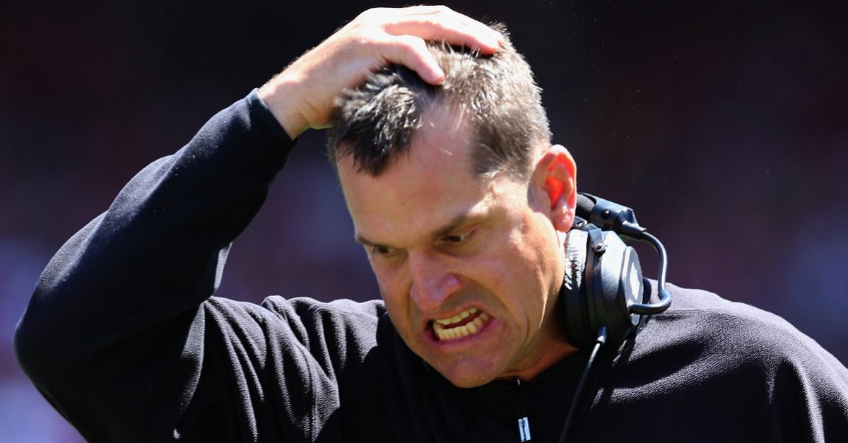 Jim Harbaugh falls to 0-2 vs Justin Fields.

0-3 if you count the time Ohio State was too good so Michigan cried Covid.