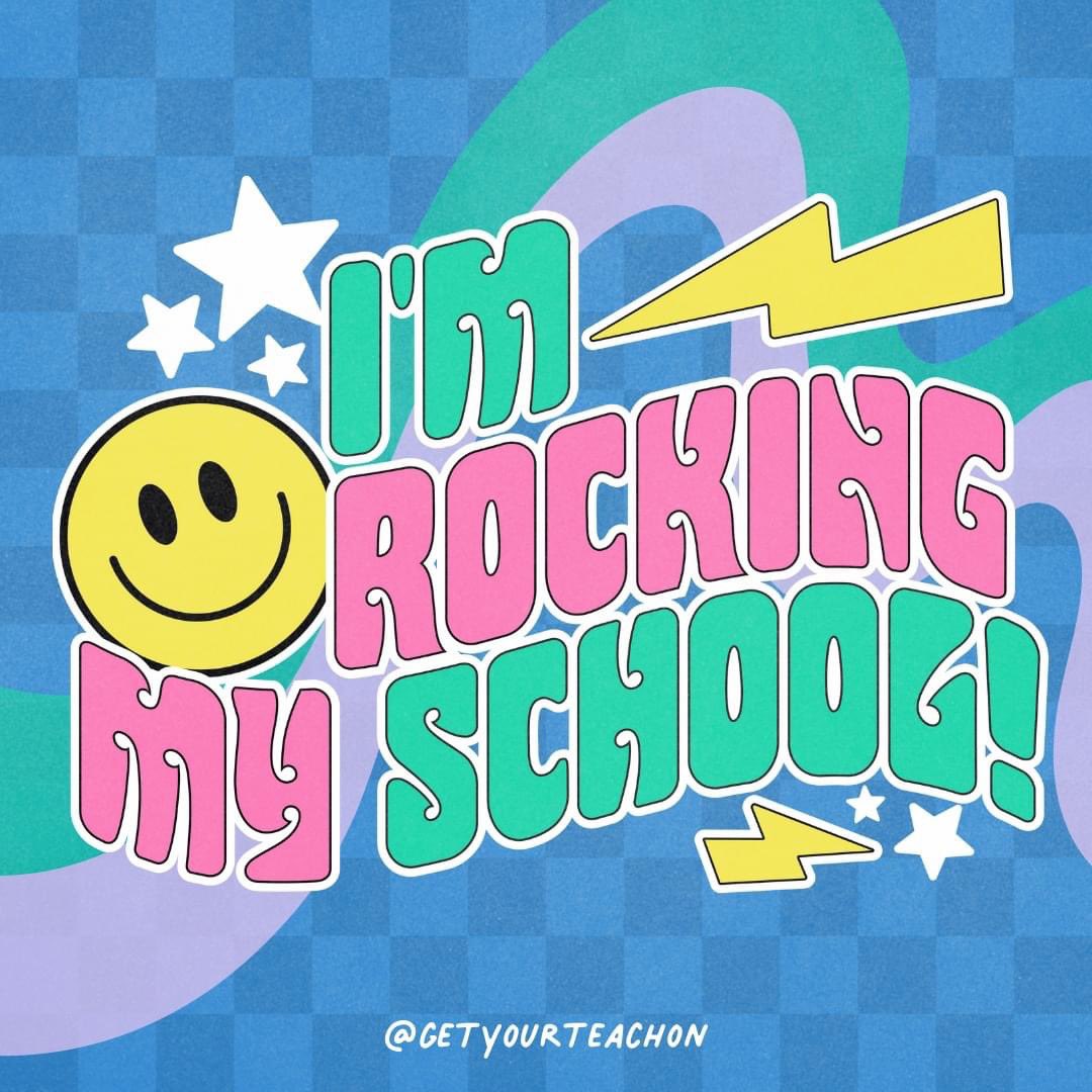 MrsBurkham's tweet photo. Can’t wait for #RockYourSchoolDay this Friday! @getyourteachon https://t.co/NMec0GcfeK