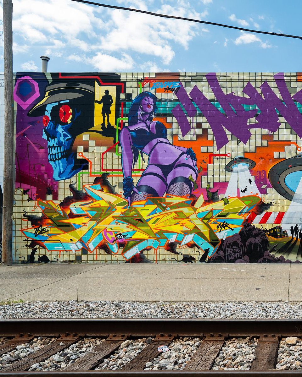 BombingScience's tweet photo. Mast @indeliblefunk and Ces @ces4wish production for the @2buckinvitational jam.
#mast #ces #bombingscience #spraypaint #letters #graffitiart #graffitiletters graff #graffiti #2buckinvitational #kentuckygraffiti #2buck #louisville #louisvillegraffiti #louisvilleart
https://t.co/vjSohplnQf