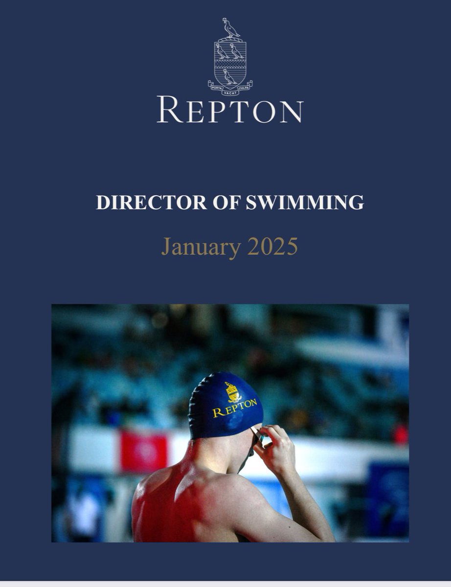 We are seeking an outstanding Director of Swimming to join our team. This is an incredible chance to lead one of the UK’s leading programmes. 
Deadline for applications: 4th October at 1200. 

recruitment.repton.org.uk/members/module…