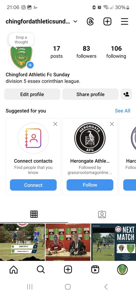 Chingford AFC (@chingfordafc) on Twitter photo Go follow our sunday side insta 
chingfordathleticsundays Go follow our sunday side insta 
chingfordathleticsundays