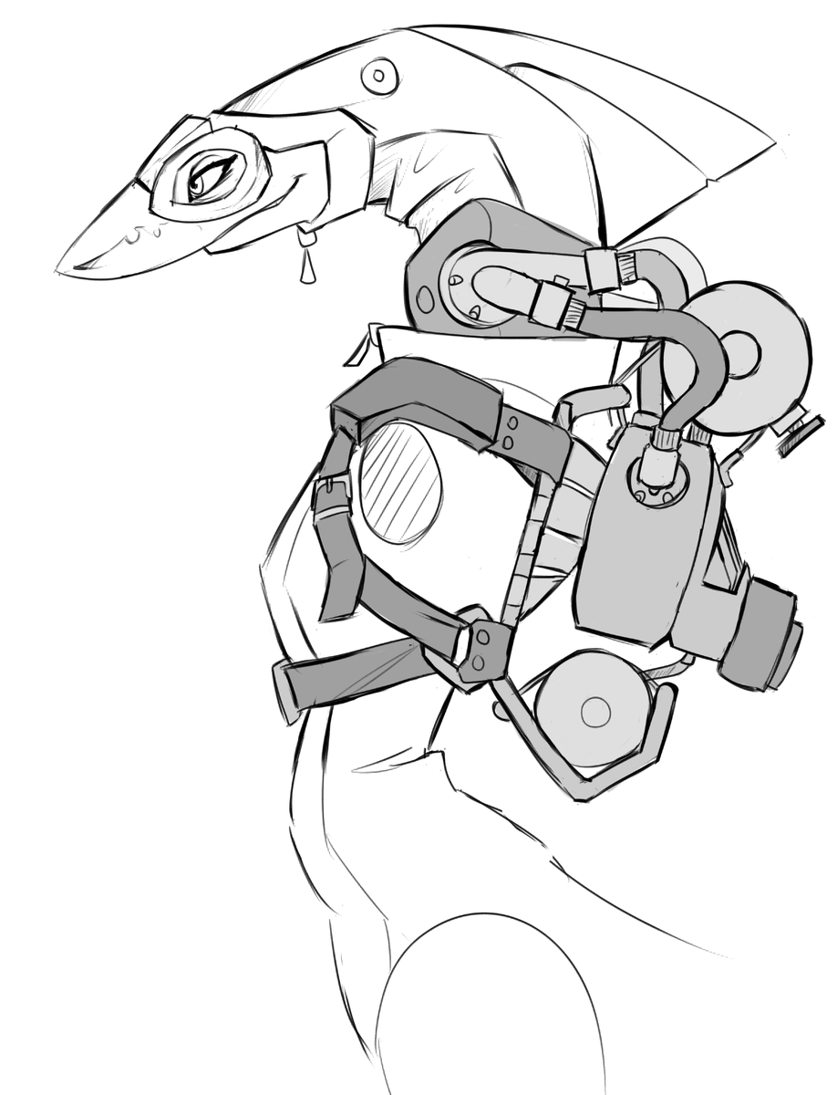 EliseHeider's tweet image. old Tia design thing
set me on my path on how I draw sharks forever