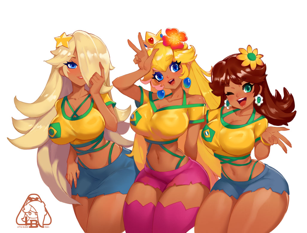 🇧🇷rosalina，peach，Daisy。
Family Portrait.