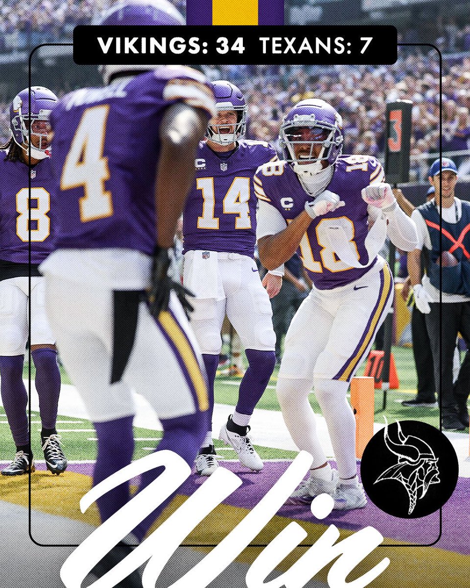 Vikings's tweet image. Took it to the Texans.