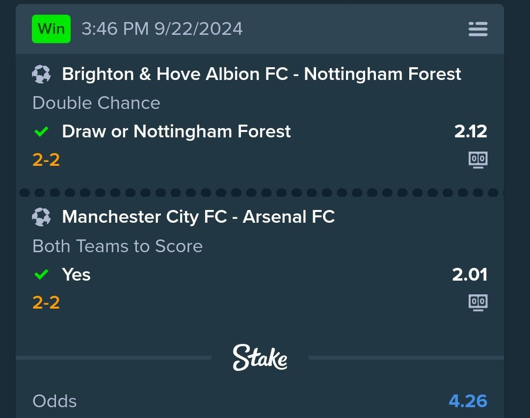 acestaker's tweet photo. Tonight's Premier League ⚽ wins ✔️

https://t.co/Hlww6h4L8Y joining bonus code - ASP101

#FootballTips #ManCity #PremierLeague https://t.co/3oa2QA0Q5z