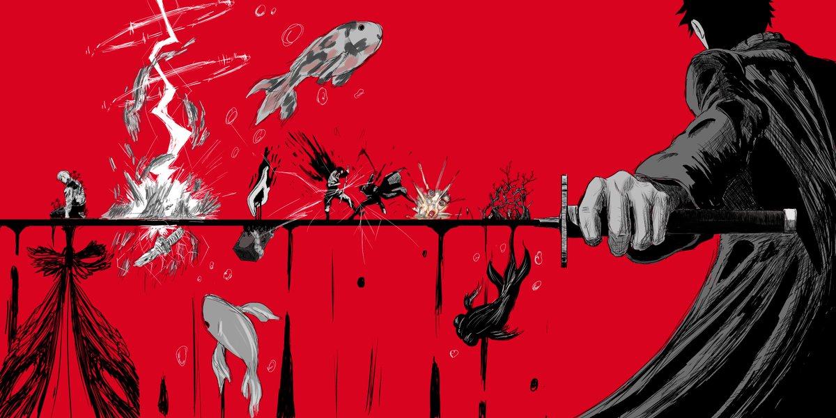 GraphiteDesert's tweet image. Path of Vengeance.
Happy #kagurabachi 50 chapters anniversary!