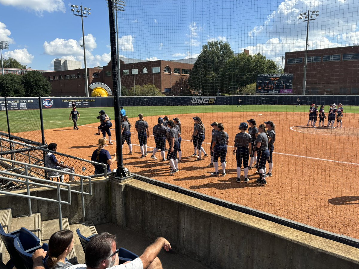 Our softball tournament was rained out but this meant we could watch the first <a href="/UNCGSoftball/">UNCG Softball</a> game! Saw since big bombs! #SoftballLife