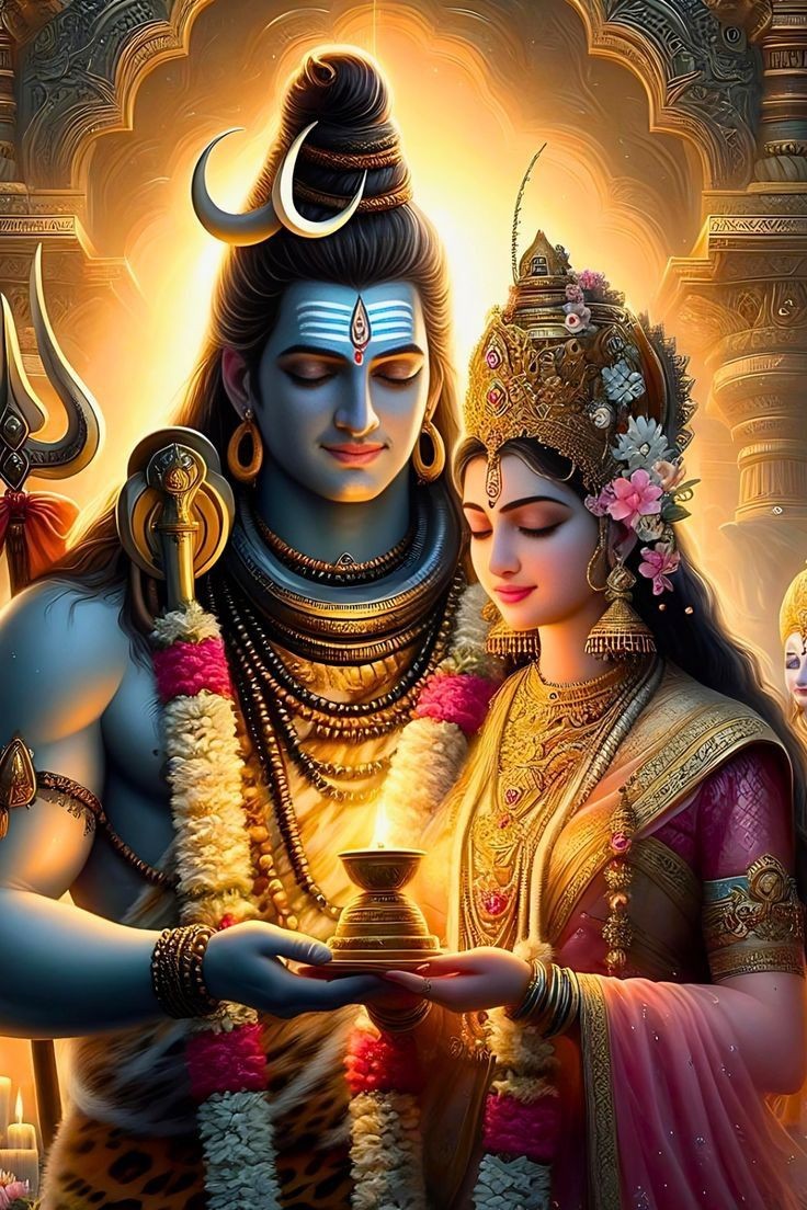 शिव आसमा तो ज़मीं है पार्वती
शिव भोला तो सती है पार्वती
इन दोनों का सबसे अटूट बंधन है
इन दोनों के मिलने से सबका मन पावन है।
शुभ सोमवार.... 
शुभ प्रभात.... दोस्तो 🙏🙏🌹🌹