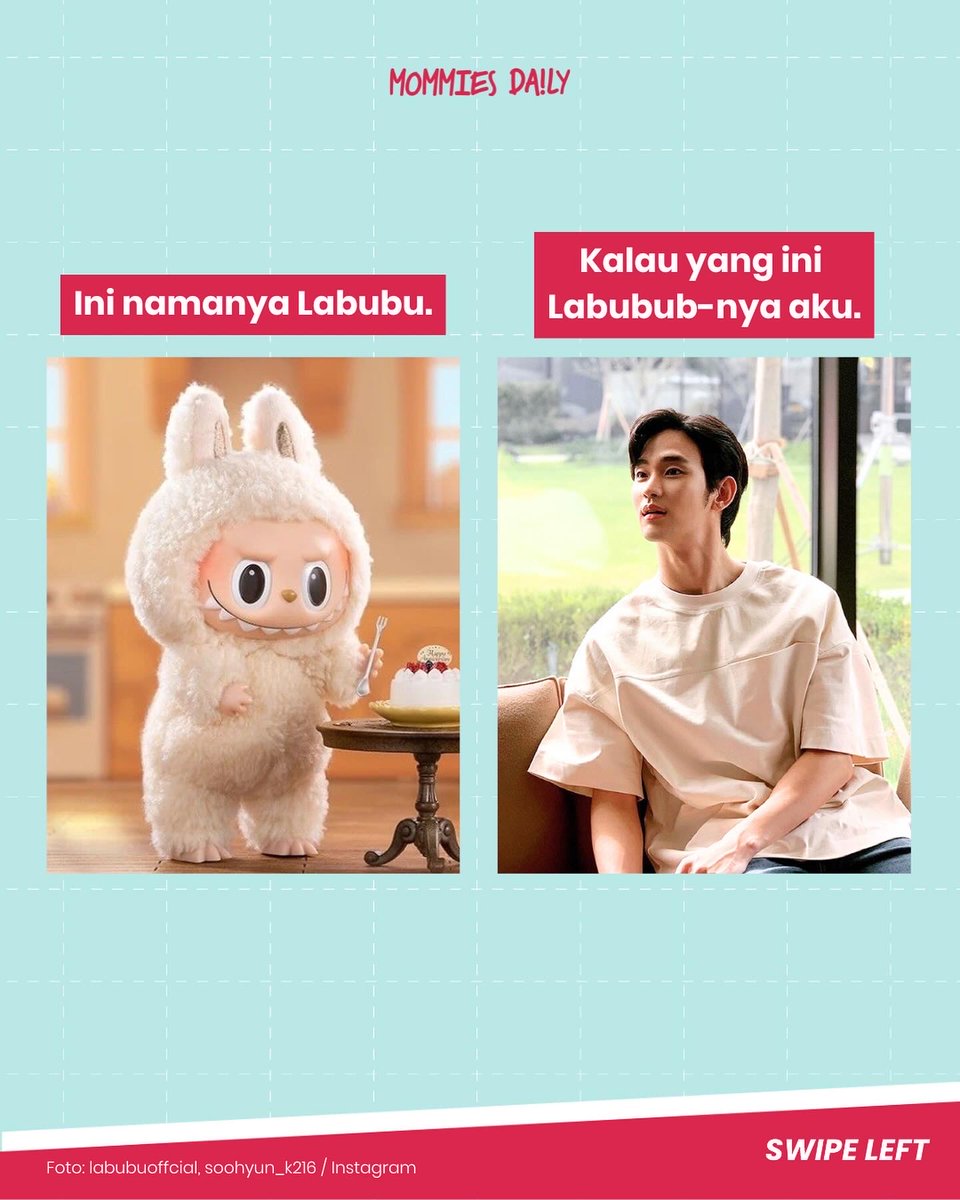 mommiesdaily's tweet photo. Nggak apa-apa, ya, sekali-sekali menghalu. Ayo tentukan pilihan Labubub Mommies sekarang! 😝

#funtime #labubu #MDFunTime https://t.co/3R3BJx1fO1