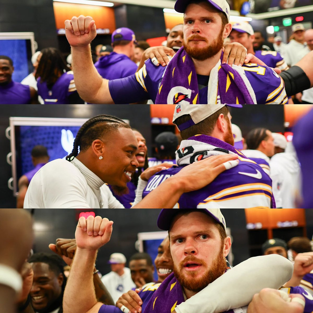 Justin Jefferson and Sam Darnold >