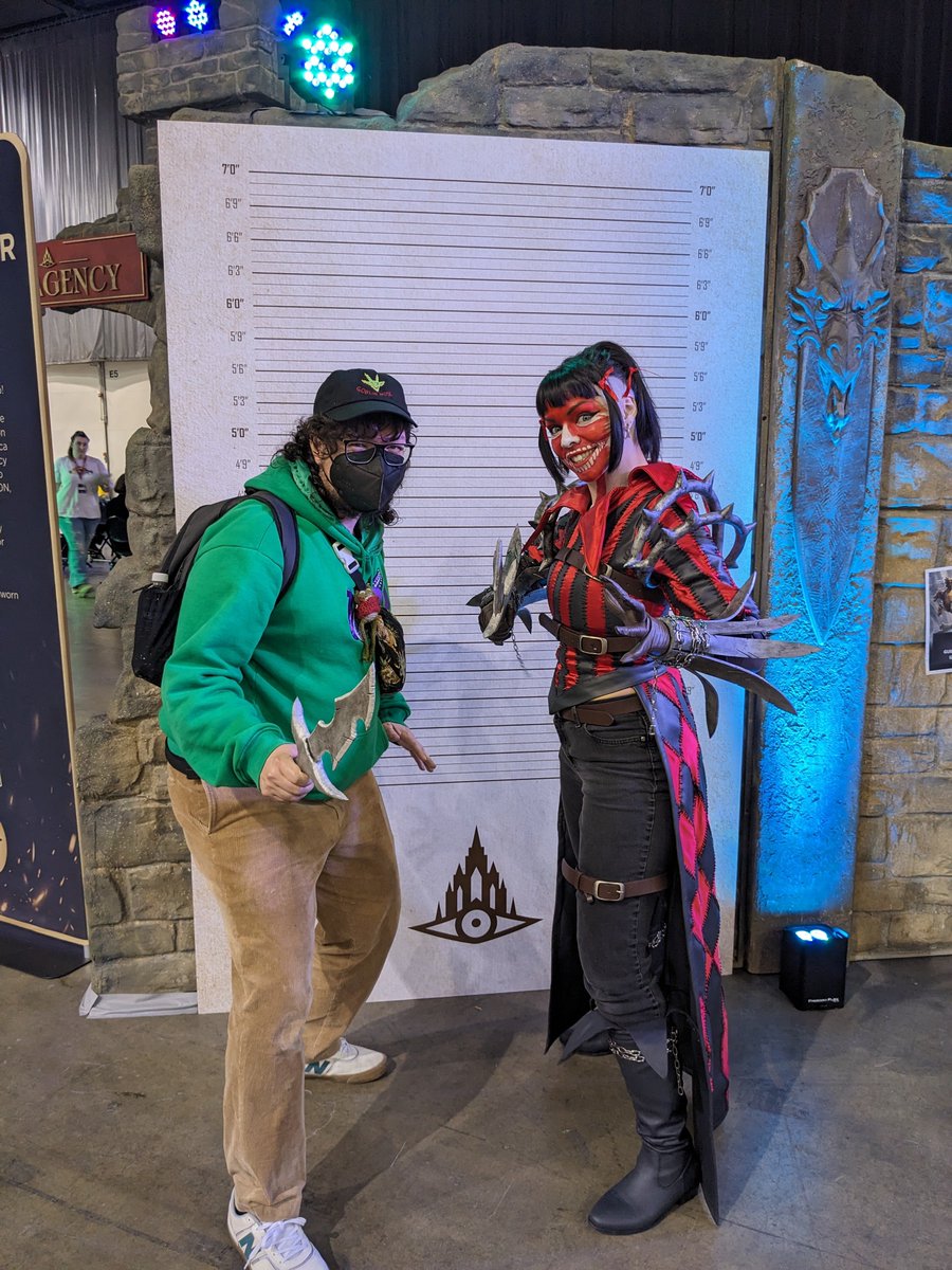 stapecape's tweet photo. @ZMainCharacter Happy belated Birthday, Z! You saved my deck and then took a photo with me! Made it a really amazing Magiccon. https://t.co/MqiiJelic2