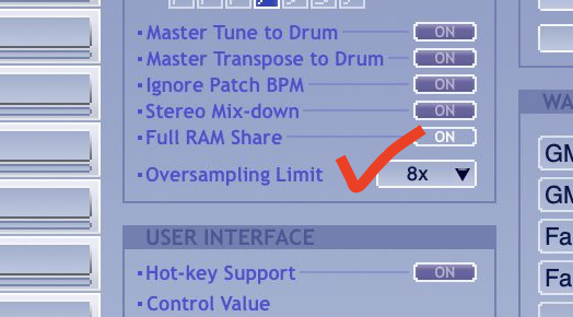 SonicCatInc's tweet photo. @tipontea Please adjust Oversampling Limit to "none" on setup page. For further customer support, please contact us on this page. https://t.co/l6FagWJSwr :) https://t.co/eONXEYl6YP