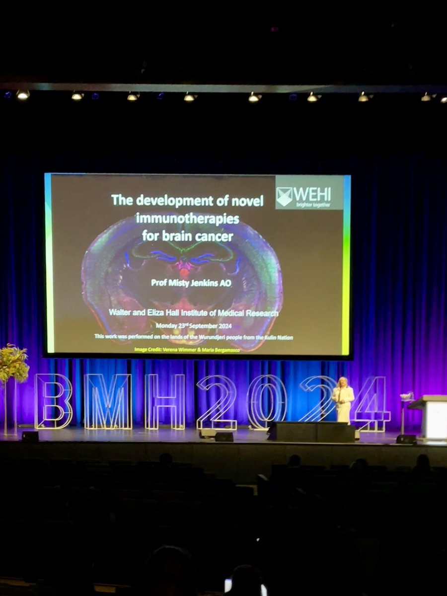 LissyHartmann's tweet photo. Day 1 of the @bmh2024Melb on Wurundjeri lands! As an international visitor, it’s always lovely to see the welcome ceremonies of different indigenous people ☺️
Wonderful talk about Glioblastoma by Prof Misty Jenkins 🧠 https://t.co/T134vJEHCa