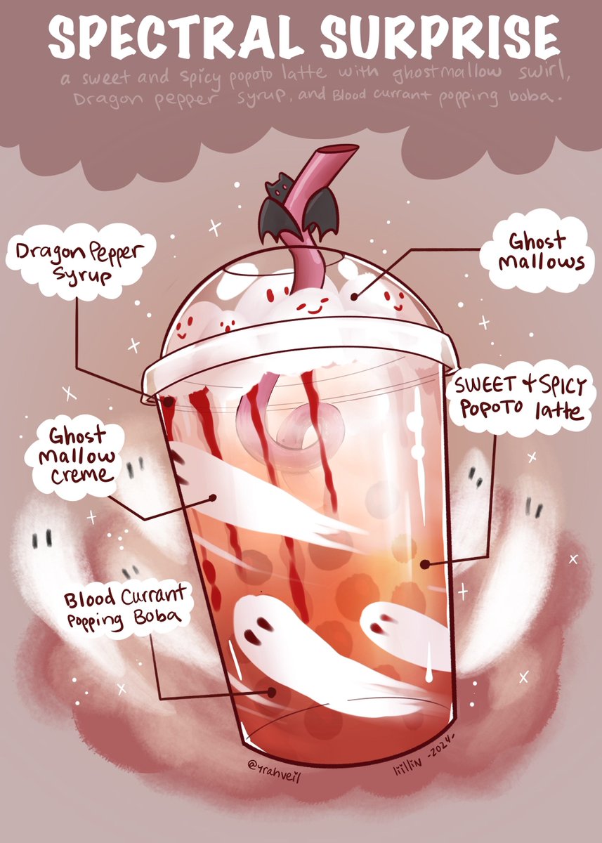 YrahVeil's tweet photo. Posting my SUPER CUTE WoL drink for the #BobaArtParTea !  Thank you so much, everyone! I had such a great time ^____^ https://t.co/B07JfRBqfP
