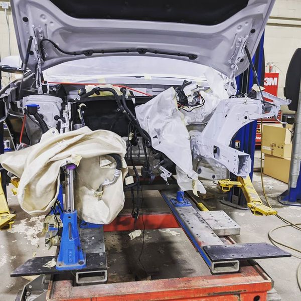 Celettegroup's tweet image. The #BMW  X2 is undergoing a frame rail replacement after a minor collision on a #Celette #framemachine. The Celette dedicated jigs not only hold the vehicle securely during the pulling process but also serve as a precise template for positioning and fitting new replacement parts