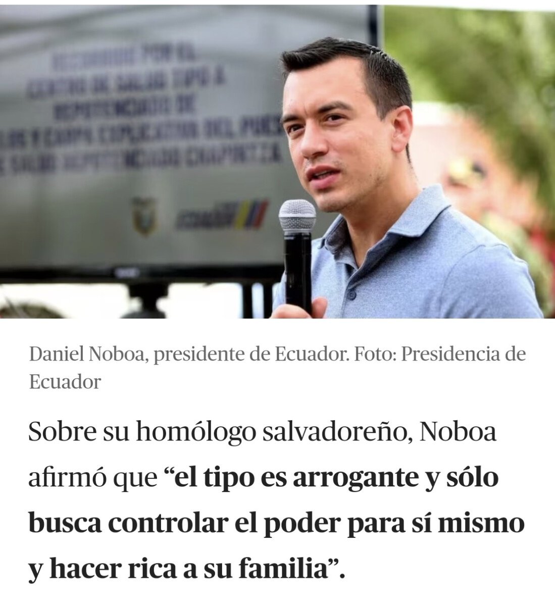 Bien cuadriculado tienen a Bukele desde afuera...