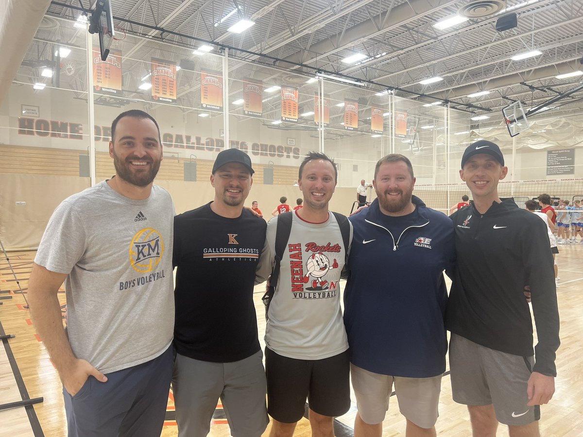 All Kimberly alumni as head coaches.  <a href="/KimberlyBoysVB/">Kimberly Boys Volleyball</a> <a href="/NHS_BoysVBall/">Neenah Rockets Boys Volleyball</a> <a href="/kmlasersboysvb/">Kettle Moraine Boys Volleyball</a> <a href="/AppletonEast/">Appleton East</a>