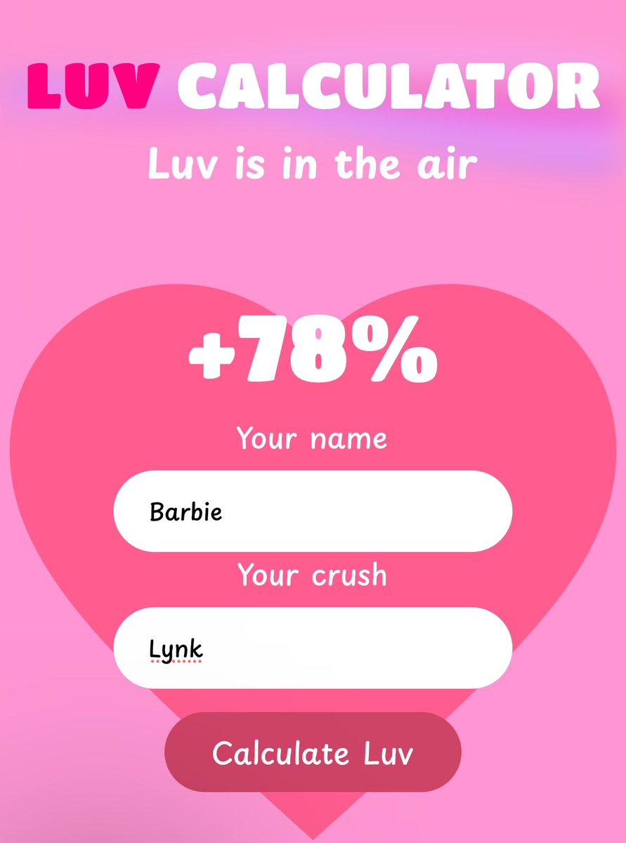 cryptosbarbie's tweet photo. @lynk0x Sending much luv to you💗 $LUV https://t.co/iMd8nXl2fo