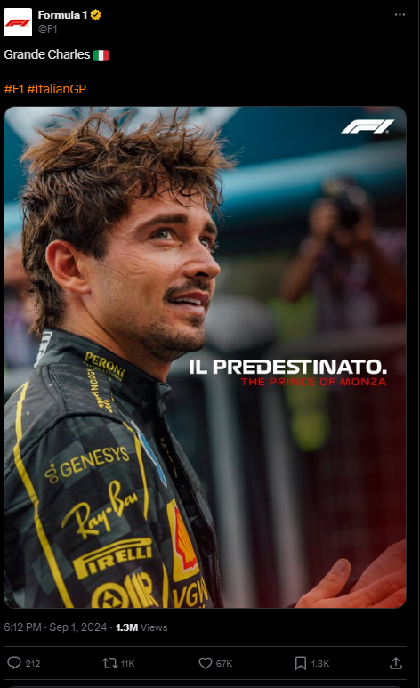 bloopgg's tweet photo. The F1 account has been posting the exact same type of graph after each race since the first post-summer break GP. 

Guess which 2 out of the 4 have hundreds and hundreds of quote RT's criticizing the graphic and the driver that appears on it. https://t.co/Crd1QE7VgL