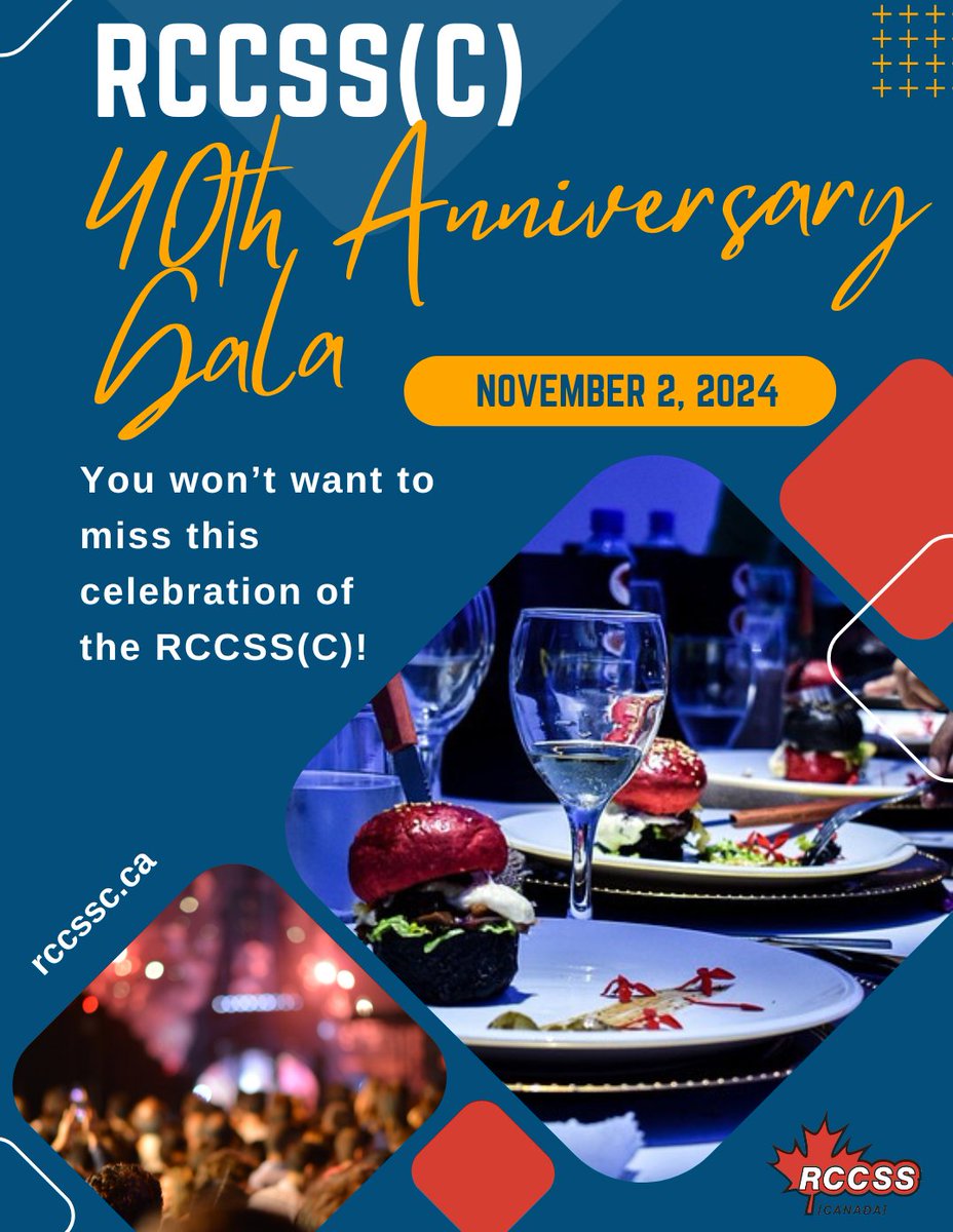 Tickets are selling out fast! You don't want to miss out on this fantastic opportunity to enjoy an evening of presentations, networking, and entertainment. 

The evening will be a celebration of the 40 yrs of the RCCSS(C), our history, &amp; our colleagues! 

rccssc.ca/index.php/regi…
